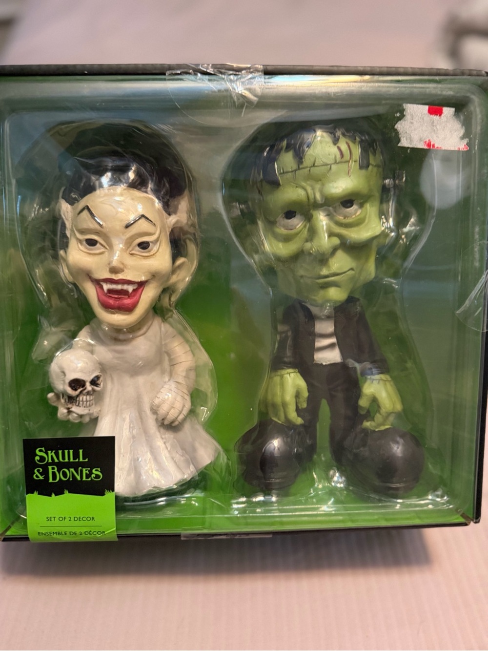 Halloween Figurine Set - Frankenstein & His Bride